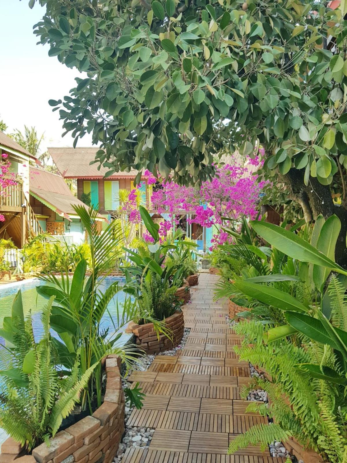 Bleu Verde, The Secret Garden - Turtle Point Beach Gili Trawangan Esterno foto